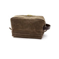 Duck Head Waxed Canvas Dopp Kit  Field Brown
