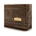 Duck Head Waxed Canvas Dopp Kit  Field Brown