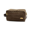 Duck Head Waxed Canvas Dopp Kit Field Brown