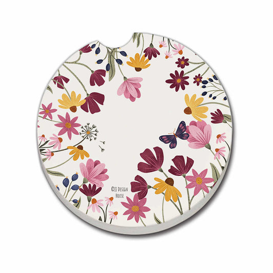 Blooming Border Car Coaster