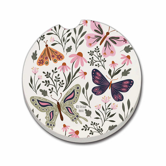 Flutter Blooms Car Coaster