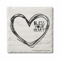 South Sayings Single Coaster Heart