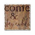 South Sayings Single Coaster Stay Awhile