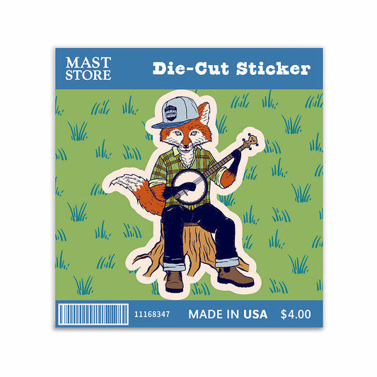 Mast Store Outfitters Banjo Fox Sticker