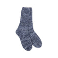World's Softest Women's Weekend Ragg Crew Socks Denim