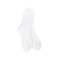 World's Softest Women's Weekend Patch Crew Socks White