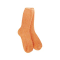 World's Softest Women's Ragg Feather Crew Socks Orange