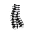 World's Softest Women's Fireside Crew Socks Black White