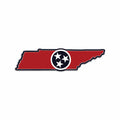 Mast General Store Tennessee Tri-Star State Sticker Red