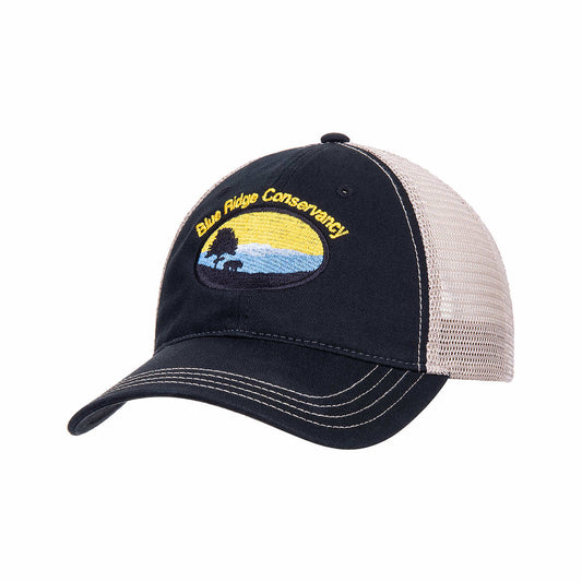 Blue Ridge Conservancy Trucker Hat Dkgrn White