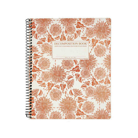Sunflowers College Ruled Extra Large Spiral Notebook