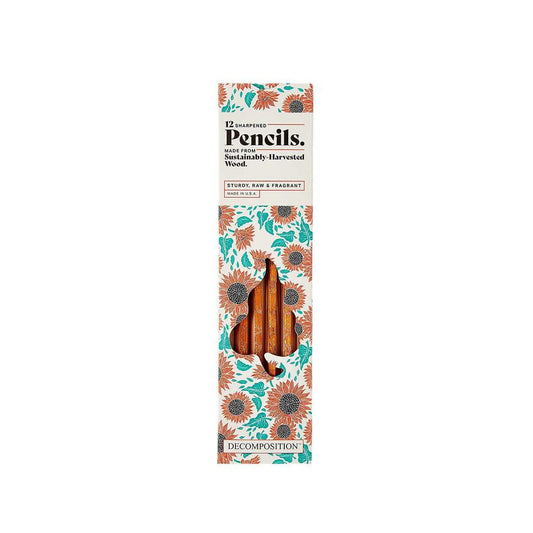 Sunflower Wooden Pencil Set