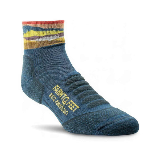 Farm to Feet Max Patch Quarter Crew Socks Denimblue