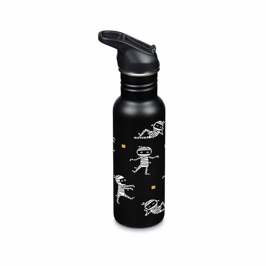 Klean Kanteen 18-Ounce Classic Water Bottle with Flip Seal Sport Cap and Straw Mummies