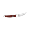 Smooth Dark Red Burlap Micarta CS Seahorse Whittler Knife
