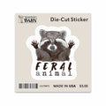 Barefoot Baby Feral Animal Sticker