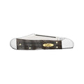 Smooth Black Curly Oak Wood Mini CopperLock Knife