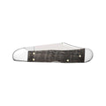 Smooth Black Curly Oak Wood Mini CopperLock Knife