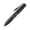 Locust Spear Point Folding Knife Black