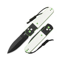 Locust Spear Point Folding Knife White