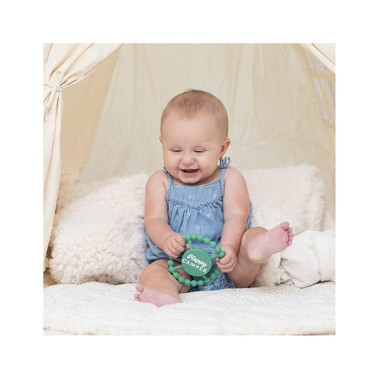 Bella Tunno Happy Camper Happy Teether Baby Toy Sea Foam