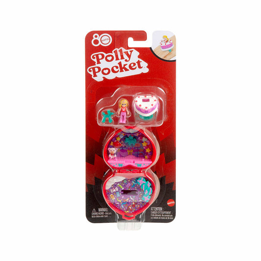 Polly Pocket 80th Anniversary Ruby Red Ring Box Play Set