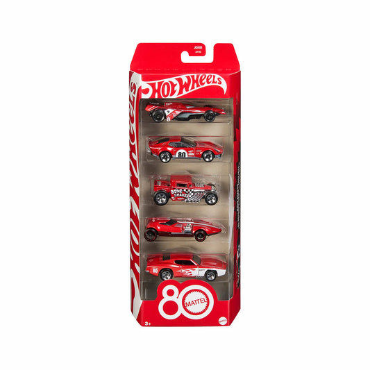 Hot Wheels 80th Anniversary Die-Cast Toy Cars - 5-Pack