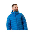 Mac in a Sac Men's Summit Hooded Down Jacket  Ocean Blue