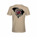 Eat More Tees Gamecocks Duck Camo South Carolina Short Sleeve T-Shirt Tan
