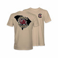 Eat More Tees Gamecocks Duck Camo South Carolina Short Sleeve T-Shirt  Tan