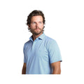 Birddogs Men's Performance Short Sleeve Polo Shirt  Medblu Pncil Strp