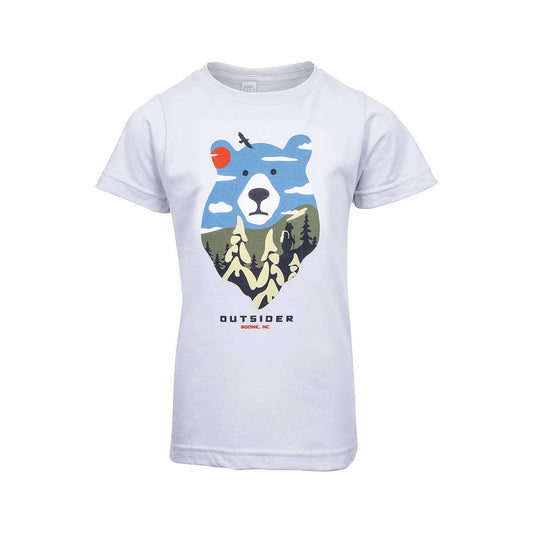 Bum Wraps Kids' Boone Alpine Bear Short Sleeve T-Shirt Silver