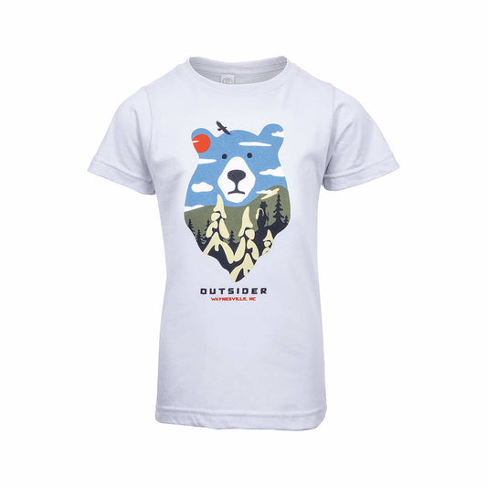 Bum Wraps Kids' Waynesville Alpine Bear Short Sleeve T-Shirt Silver
