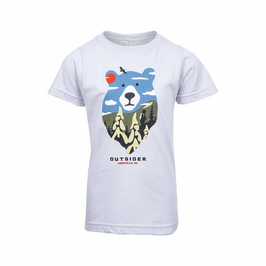 Bum Wraps Kids' Asheville Alpine Bear Short Sleeve T-Shirt Silver