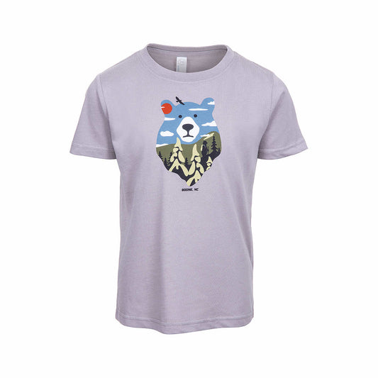 Bum Wraps Toddler Boone Alpine Bear Short Sleeve T-Shirt Titanium