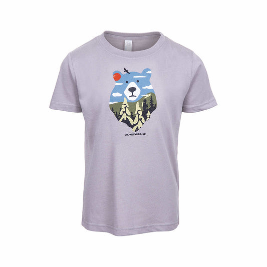 Bum Wraps Toddler Waynesville Alpine Bear Short Sleeve T-Shirt Titanium