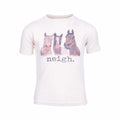 Barefoot Baby Toddler Neigh Short Sleeve T-Shirt Soft Beige