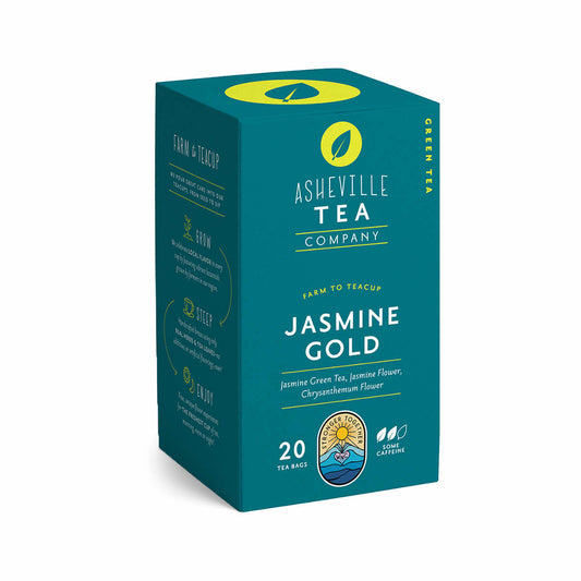 Asheville Tea Company Jasmine Gold Tea Box