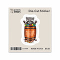 Barefoot Baby Mast General Store Candy Barrel Raccoon Sticker
