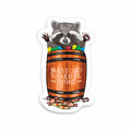 Barefoot Baby Mast General Store Candy Barrel Raccoon Sticker