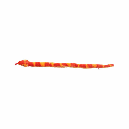 Aurora World Corn Snake Plush Toy - 50 Inch Orange And Red