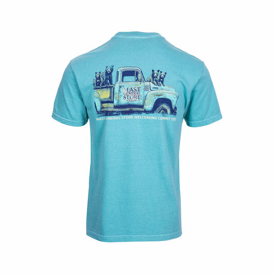 High Range Mast General Store Welcoming Committee Short Sleeve T-Shirt Seafoam