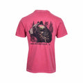 High Range Hendersonville Black Bear Double Exposure Short Sleeve T-Shirt Crimson
