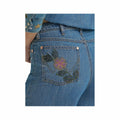 Wrangler Women's Lainey Wilson Embroidered Wide Leg Jeans  Denim