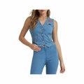 Wrangler Women's Lainey Wilson Blue Denim Vest
