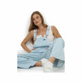Wrangler Women's Lainey Wilson Denim Stripe Overalls, alternate view 4