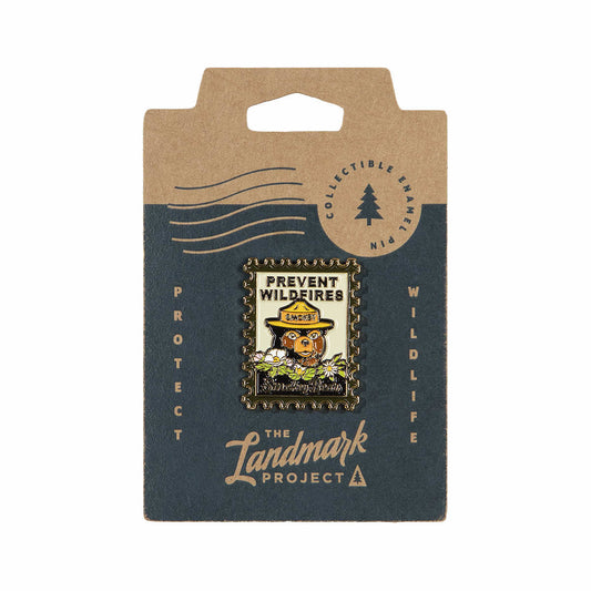 Smokey Bear Postage Stamp Enamel Pin
