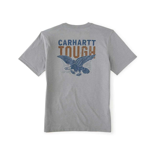 Carhartt Men's Irvine Relaxed Eagle Short Sleeve T-Shirt Weather Ash Htr