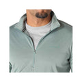 Carharrt Men's Force Sun Defender Relaxed 1/2 Zip Pullover  Green Slate Htr