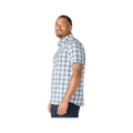 Carhartt Men's Bozeman Relaxed Short Sleeve Plaid Shirt  Iron Blue